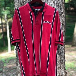 Vintage 90’s Georgia Bulldogs Striped Polo
